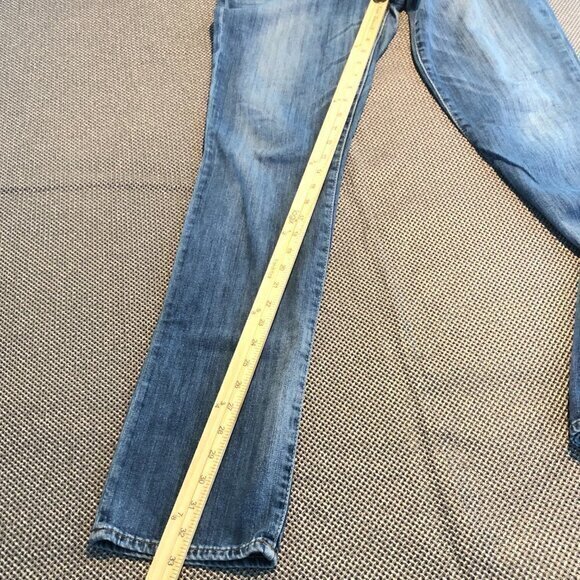 True Religion Cora Mid Rise Straight Jeans Womens Size 30 Blue Medium Wash Denim - Picture 11 of 13